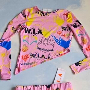 Colorful Graphic Long Sleeve Top